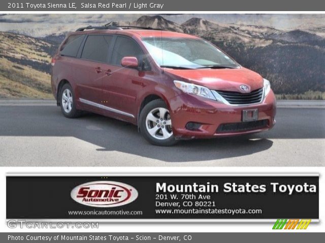 2011 Toyota Sienna LE in Salsa Red Pearl