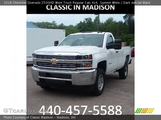 2018 Chevrolet Silverado 2500HD Work Truck Regular Cab 4x4 in Summit White