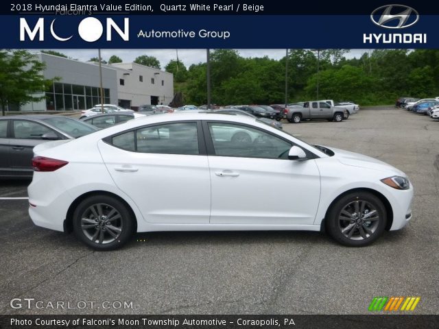 2018 Hyundai Elantra Value Edition in Quartz White Pearl