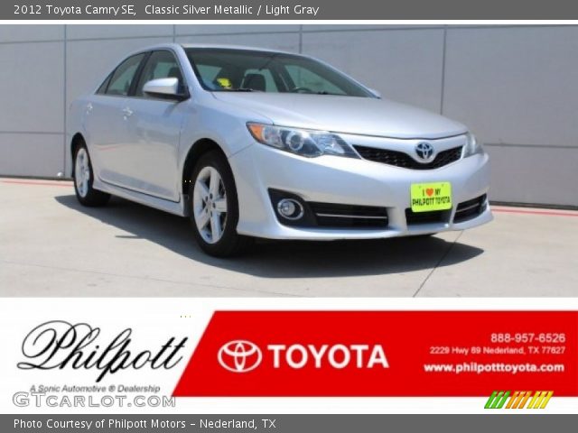 2012 Toyota Camry SE in Classic Silver Metallic