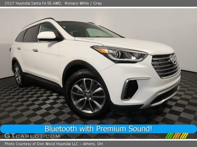 2017 Hyundai Santa Fe SE AWD in Monaco White