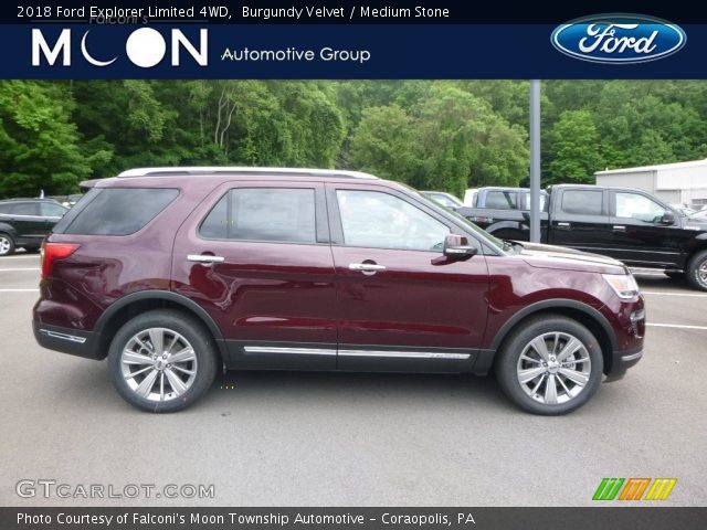 2018 Ford Explorer Limited 4WD in Burgundy Velvet