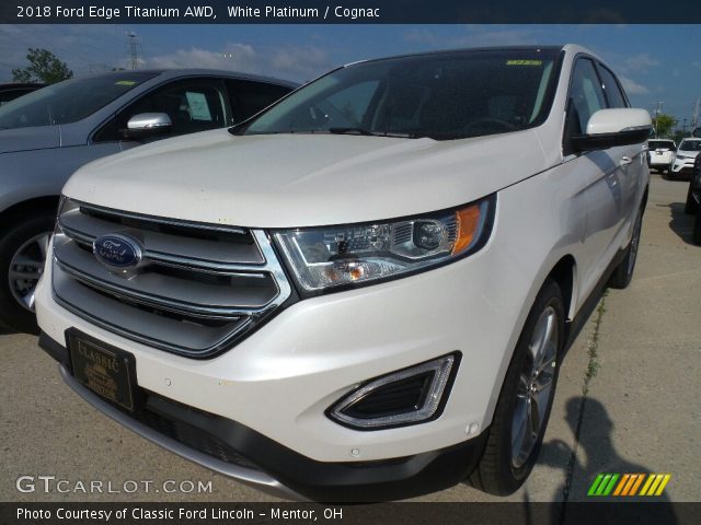 2018 Ford Edge Titanium AWD in White Platinum