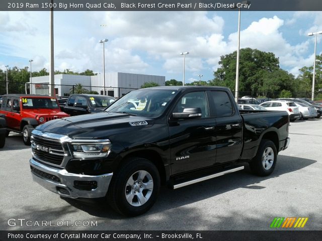 2019 Ram 1500 Big Horn Quad Cab in Black Forest Green Pearl