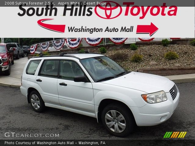 2008 Subaru Forester 2.5 X in Aspen White