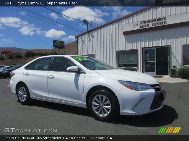 2015 Toyota Camry LE in Super White