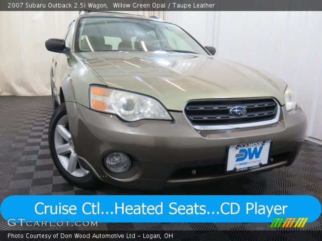 2007 Subaru Outback 2.5i Wagon in Willow Green Opal