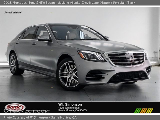 2018 Mercedes-Benz S 450 Sedan in designo Allanite Grey Magno (Matte)