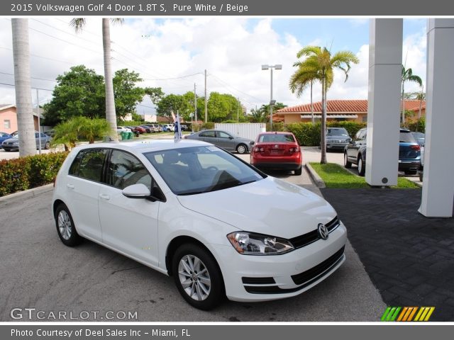 2015 Volkswagen Golf 4 Door 1.8T S in Pure White