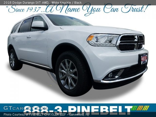2018 Dodge Durango SXT AWD in White Knuckle
