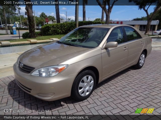 2003 Toyota Camry LE in Desert Sand Mica