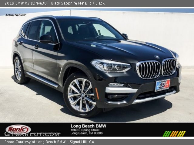 2019 BMW X3 sDrive30i in Black Sapphire Metallic