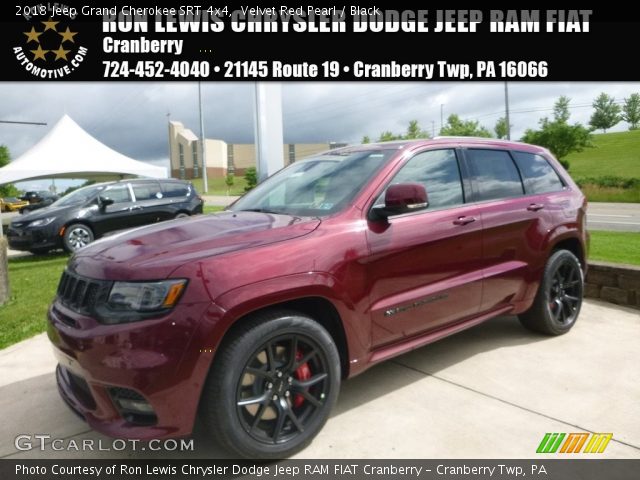 Velvet Red Pearl 2018 Jeep Grand Cherokee Srt 4x4 Black