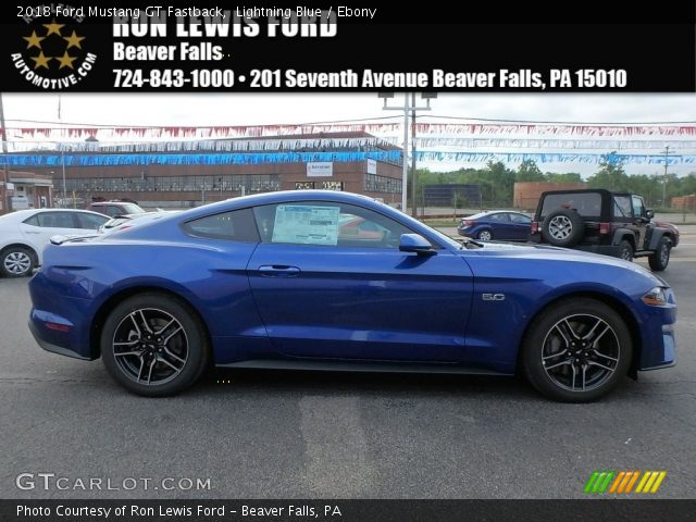 2018 Ford Mustang GT Fastback in Lightning Blue