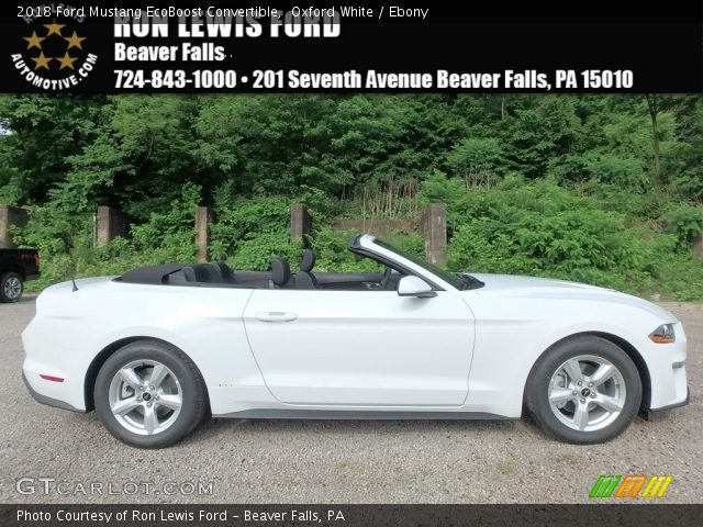 2018 Ford Mustang EcoBoost Convertible in Oxford White