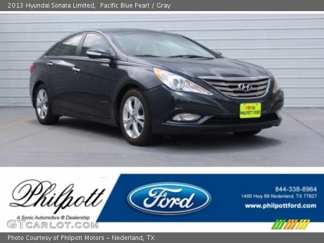 2013 Hyundai Sonata Limited in Pacific Blue Pearl