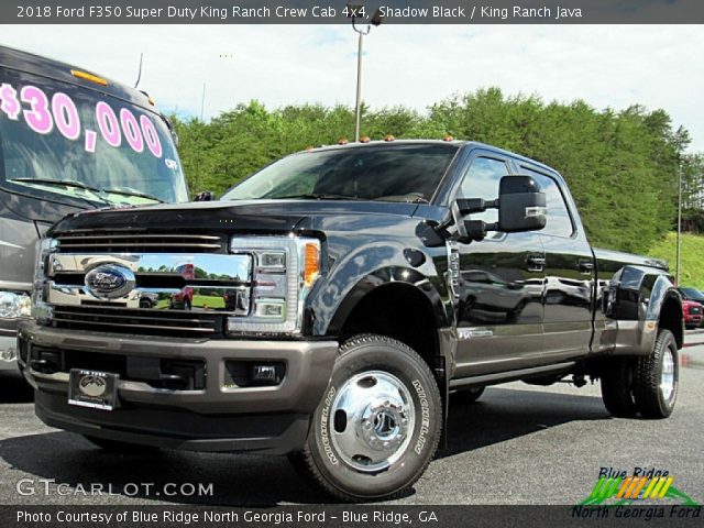 2018 Ford F350 Super Duty King Ranch Crew Cab 4x4 in Shadow Black