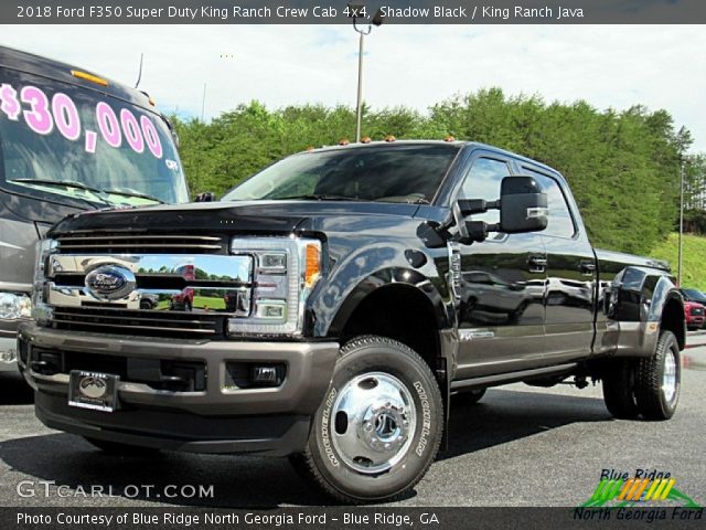 Shadow Black 2018 Ford F350 Super Duty King Ranch Crew Cab