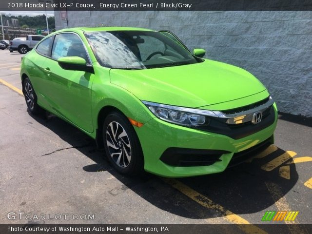 2018 Honda Civic LX-P Coupe in Energy Green Pearl