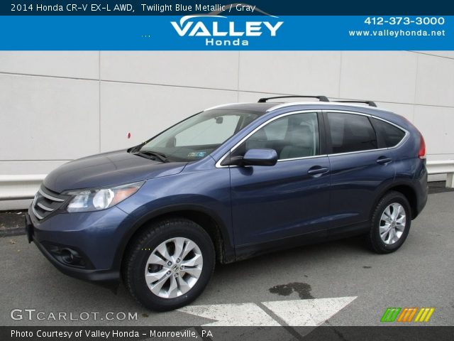 2014 Honda CR-V EX-L AWD in Twilight Blue Metallic
