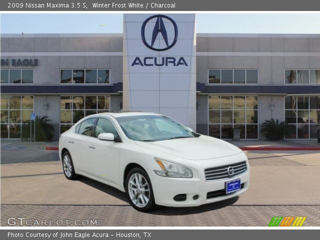 2009 Nissan Maxima 3.5 S in Winter Frost White