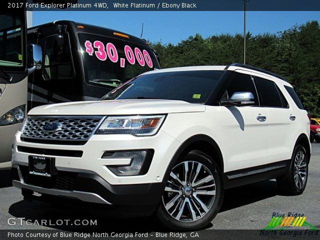 2017 Ford Explorer Platinum 4WD in White Platinum