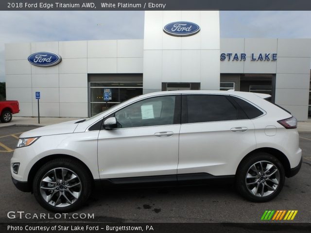 2018 Ford Edge Titanium AWD in White Platinum