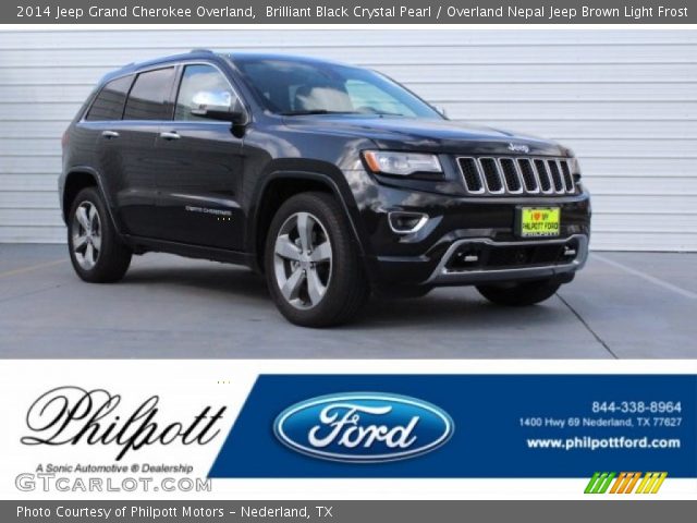 2014 Jeep Grand Cherokee Overland in Brilliant Black Crystal Pearl