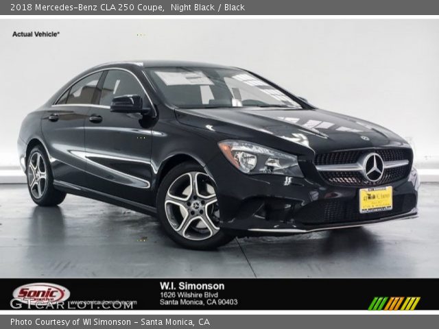 2018 Mercedes-Benz CLA 250 Coupe in Night Black