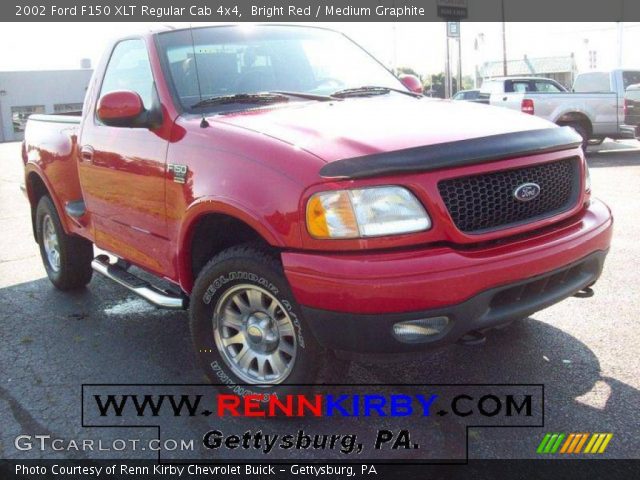 2002 Ford F150 XLT Regular Cab 4x4 in Bright Red