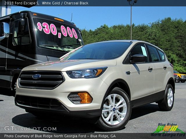 2018 Ford Escape S in White Gold