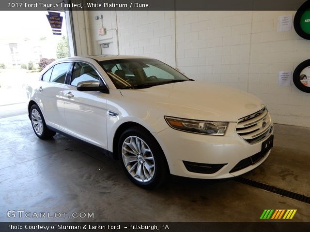 2017 Ford Taurus Limited in White Platinum
