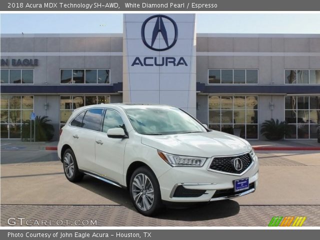 2018 Acura MDX Technology SH-AWD in White Diamond Pearl