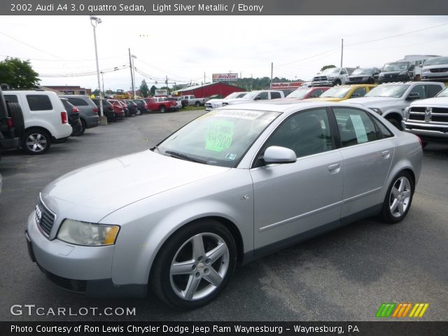 2002 Audi A4 3.0 quattro Sedan in Light Silver Metallic