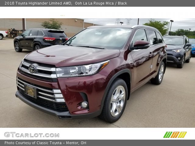 2018 Toyota Highlander Limited AWD in Ooh La La Rouge Mica