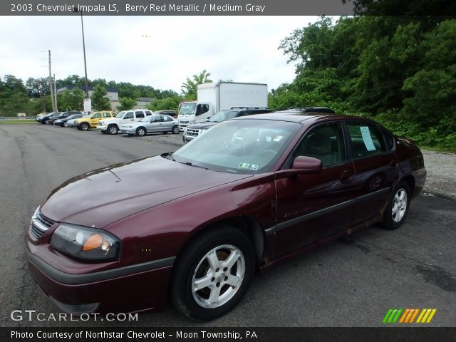 2003 Chevrolet Impala LS in Berry Red Metallic