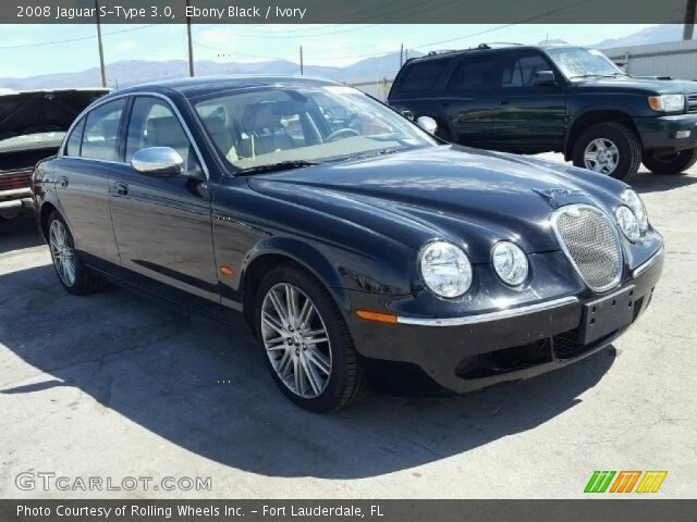 2008 Jaguar S-Type 3.0 in Ebony Black