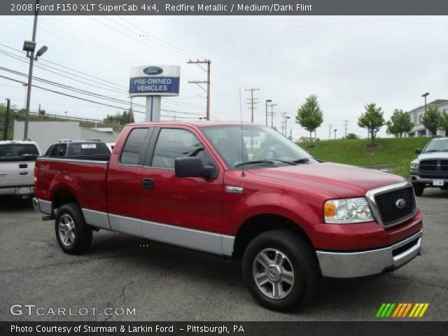 2008 Ford F150 XLT SuperCab 4x4 in Redfire Metallic