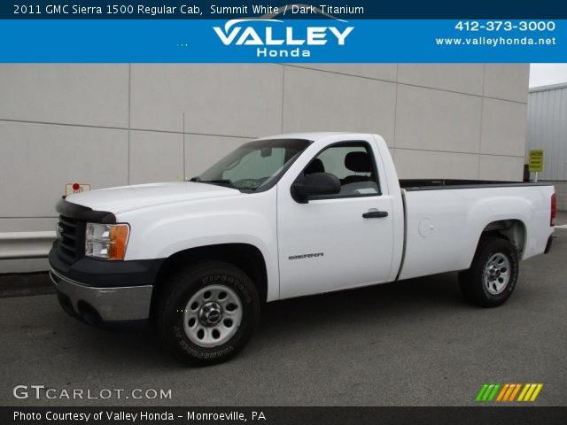 2011 GMC Sierra 1500 Regular Cab in Summit White