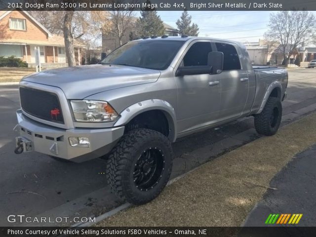 2012 Dodge Ram 2500 HD Laramie Longhorn Mega Cab 4x4 in Bright Silver Metallic