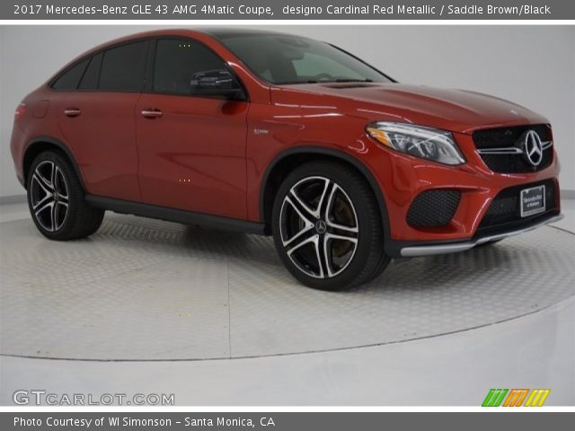 2017 Mercedes-Benz GLE 43 AMG 4Matic Coupe in designo Cardinal Red Metallic