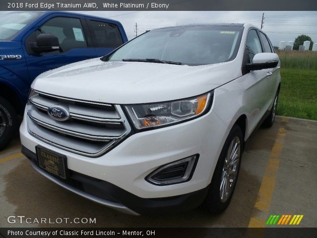 2018 Ford Edge Titanium AWD in White Platinum