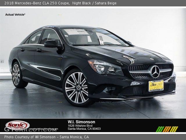 2018 Mercedes-Benz CLA 250 Coupe in Night Black