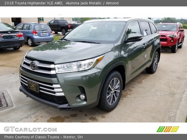 2018 Toyota Highlander XLE AWD in Alumina Jade Metallic
