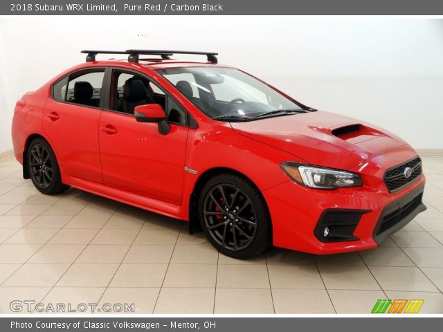 2018 Subaru WRX Limited in Pure Red