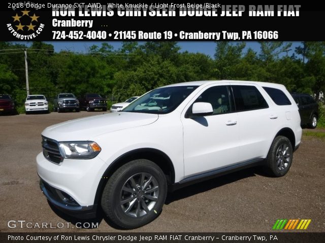 2018 Dodge Durango SXT AWD in White Knuckle