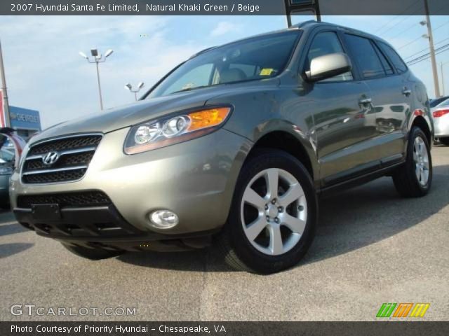 2007 Hyundai Santa Fe Limited in Natural Khaki Green