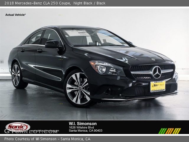 2018 Mercedes-Benz CLA 250 Coupe in Night Black