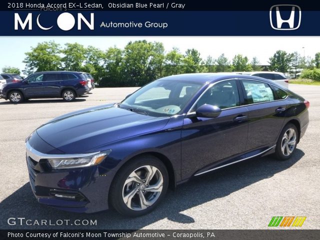 2018 Honda Accord EX-L Sedan in Obsidian Blue Pearl