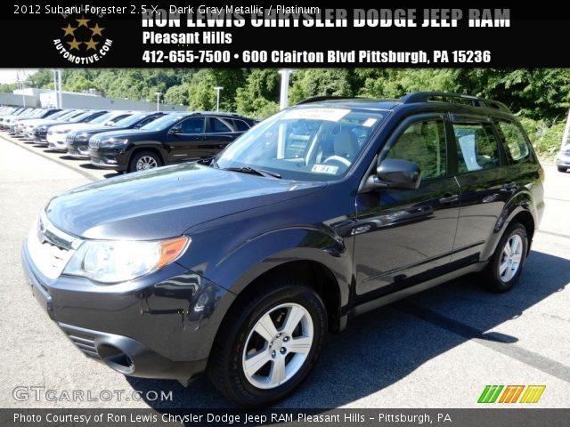 2012 Subaru Forester 2.5 X in Dark Gray Metallic